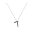 Daled - Hebrew Alef-Bet letter diamond Necklace - D letter