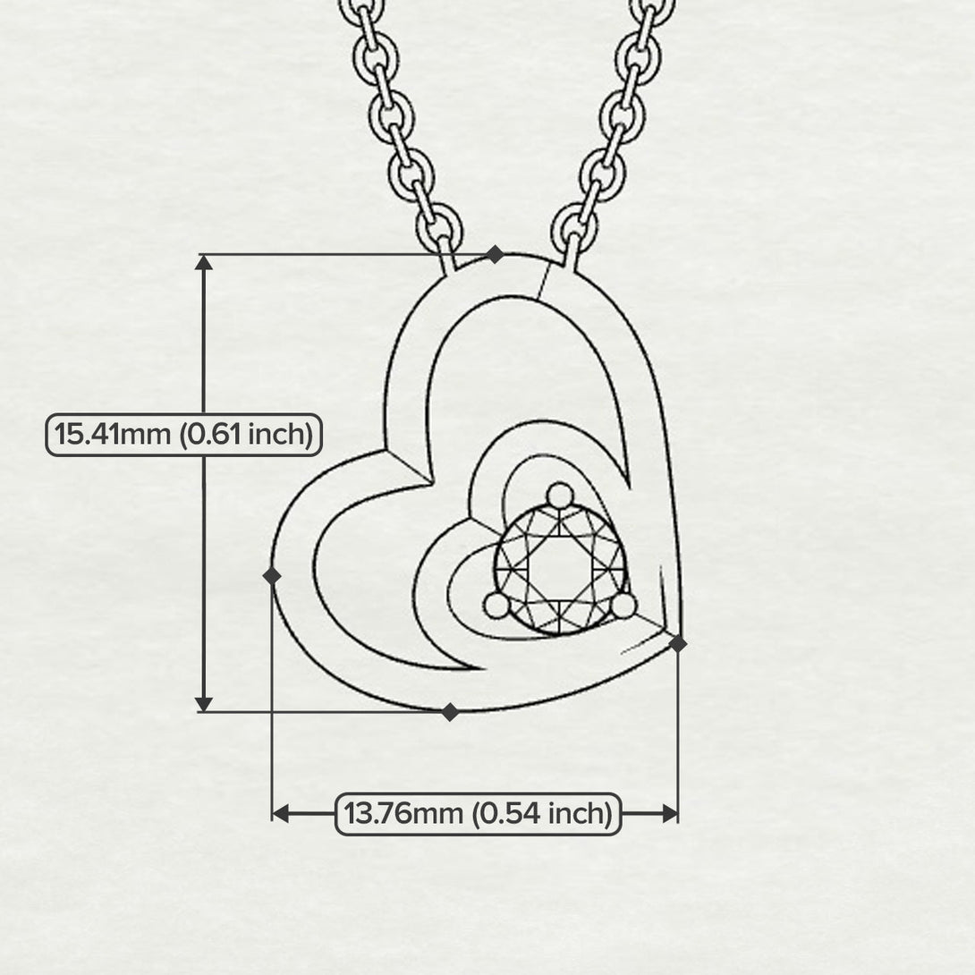 Two Hearts Ruby Necklace - Dana No. 11