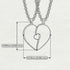 Two Half Heart Gold Couple Necklace - Denise No. 1 image 3