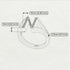 White Diamond Initial N Ring