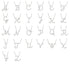Diamond Gold Letter Necklace - X
