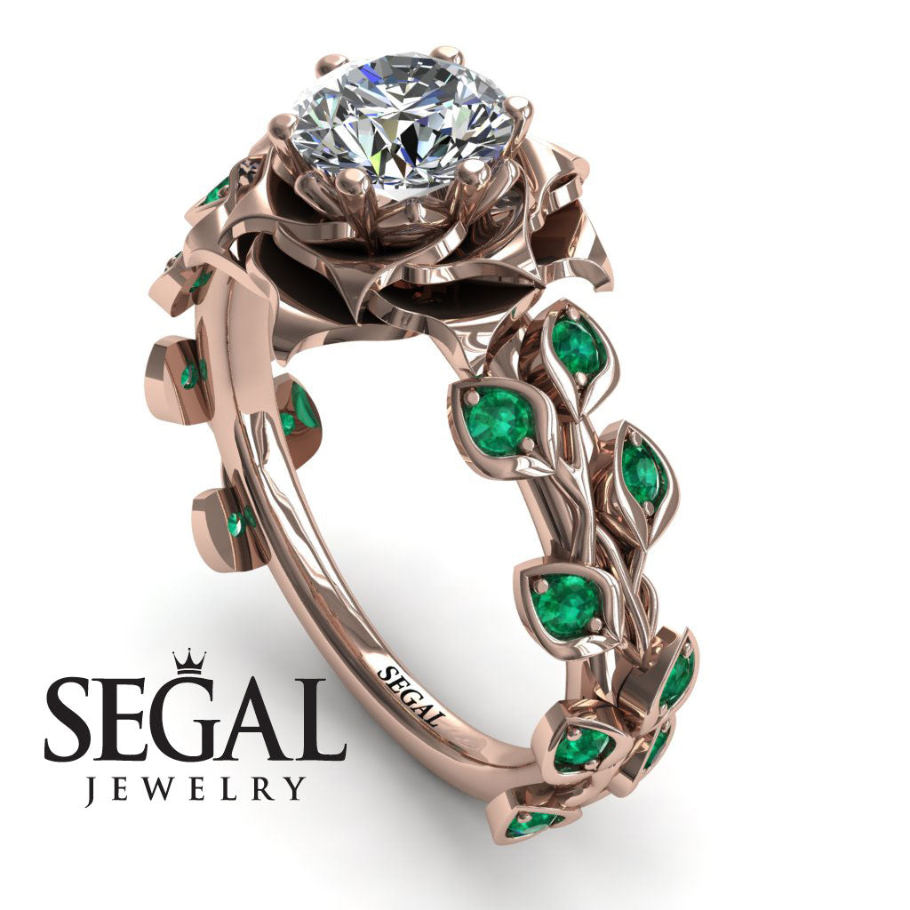 Rose Flower And Leaves - Diana no. 5