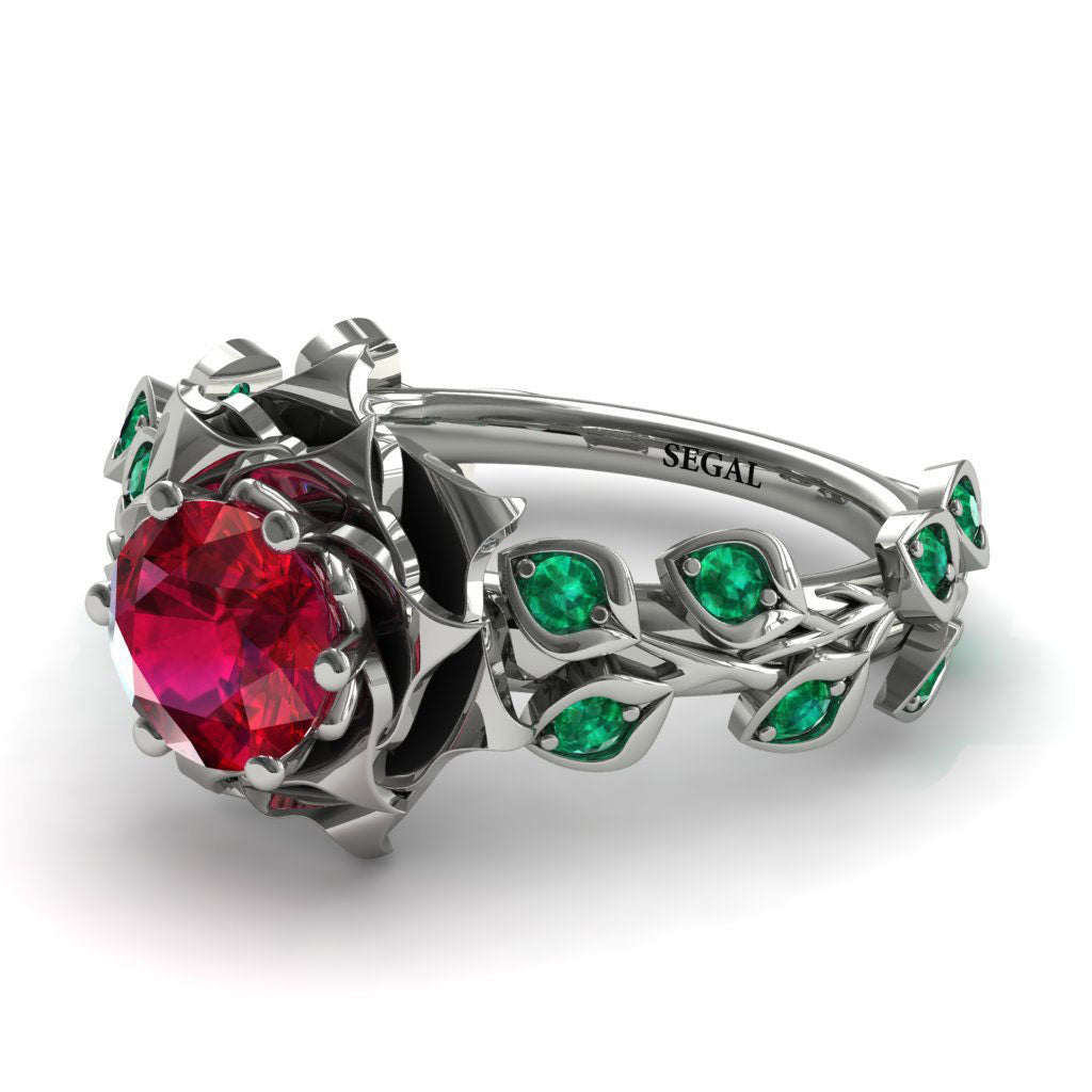 Rose Flower And Leaves - Diana no. 12