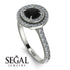 Double Halo Black Diamond Ring - Zoey No. 3 image 13
