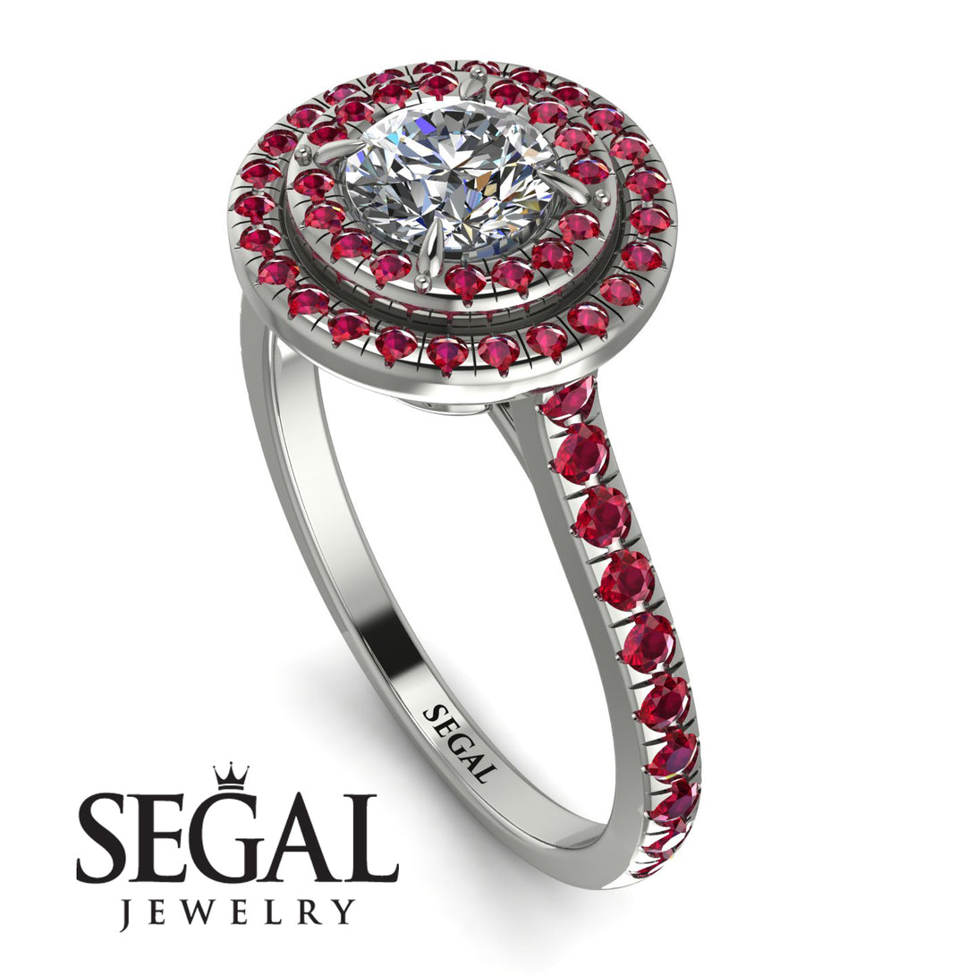 Double Halo Diamond Ring - Zoey No. 51