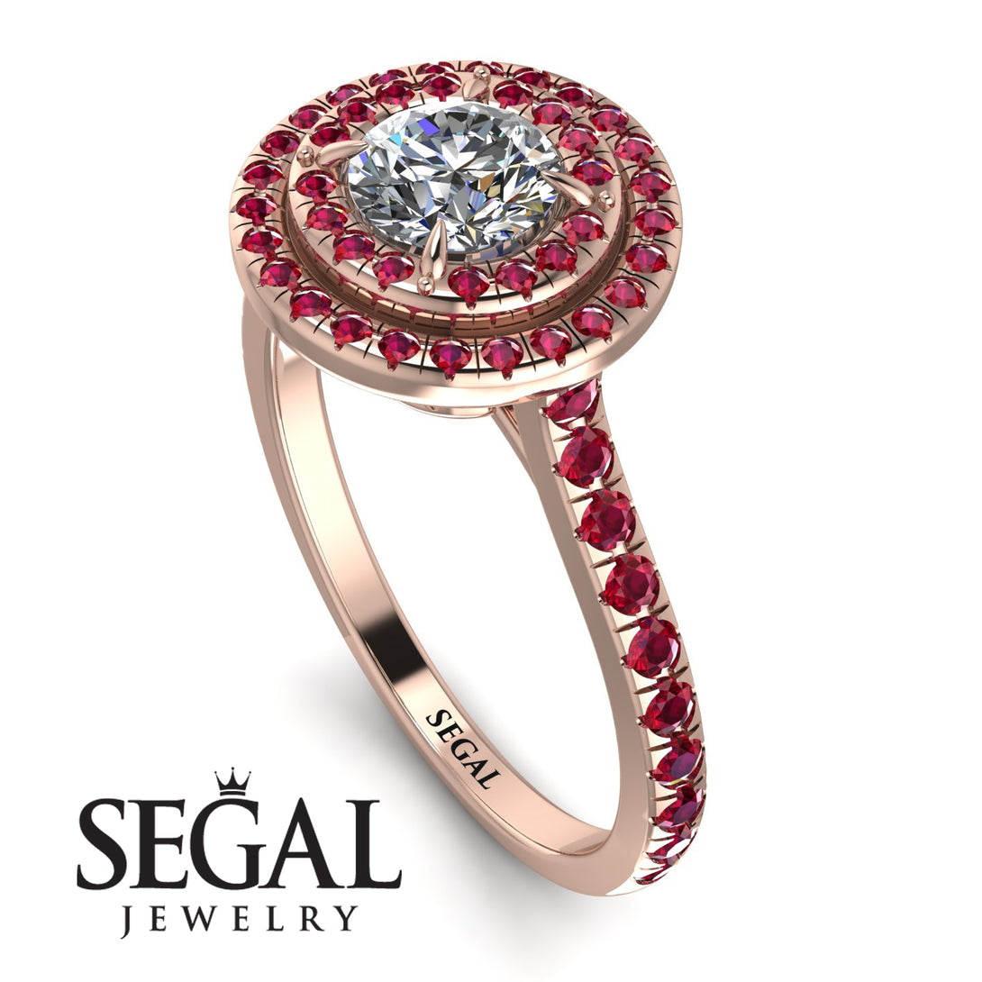 Double Halo Diamond Ring - Zoey No. 50