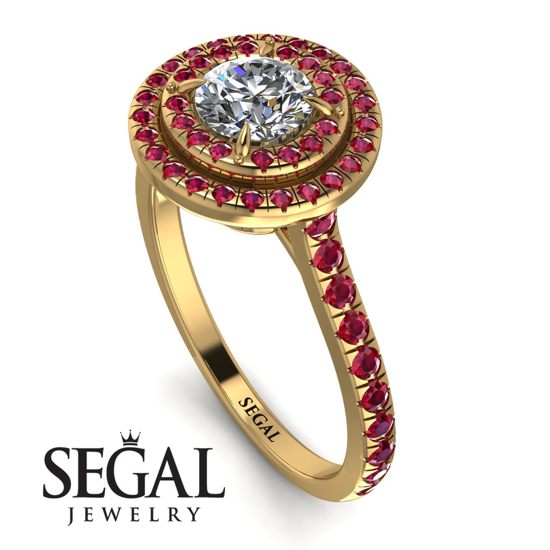 Double Halo Diamond Ring - Zoey No. 49