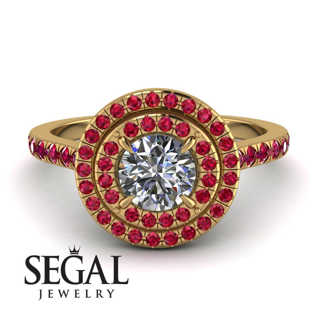 Double Halo Diamond Ring - Zoey No. 49