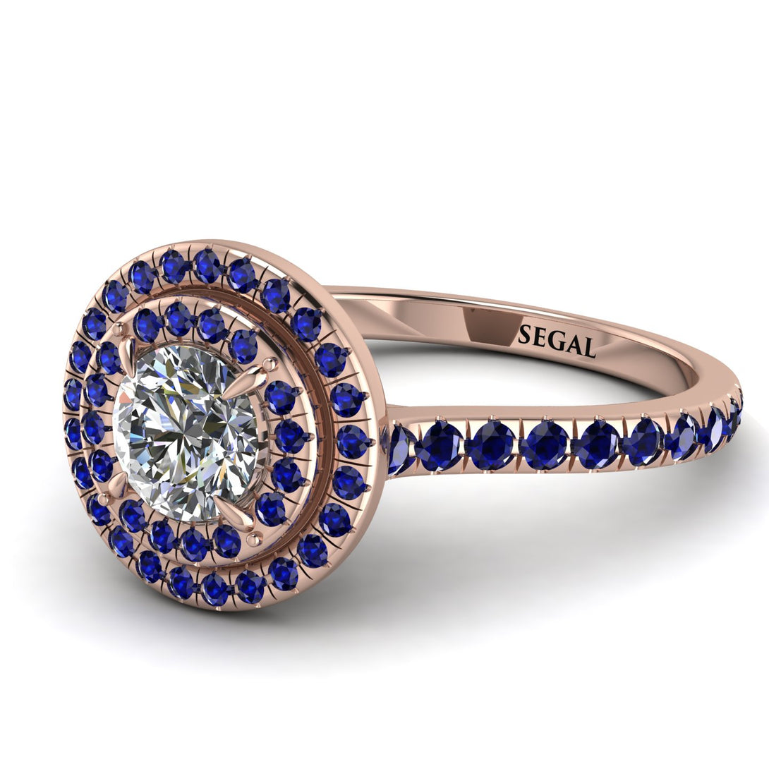 Double Halo Diamond Ring - Zoey No. 65