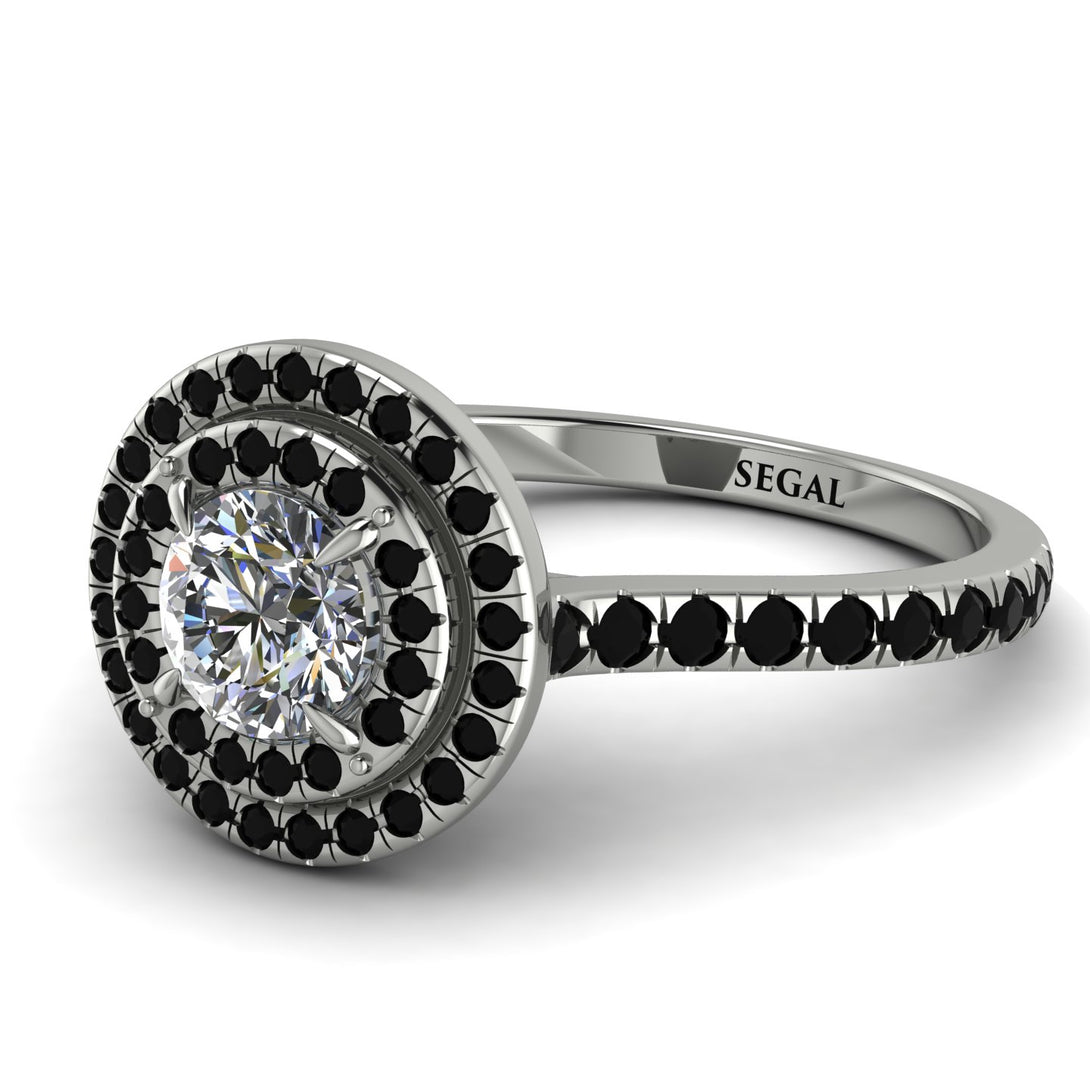 Double Halo Diamond Ring - Zoey No. 36
