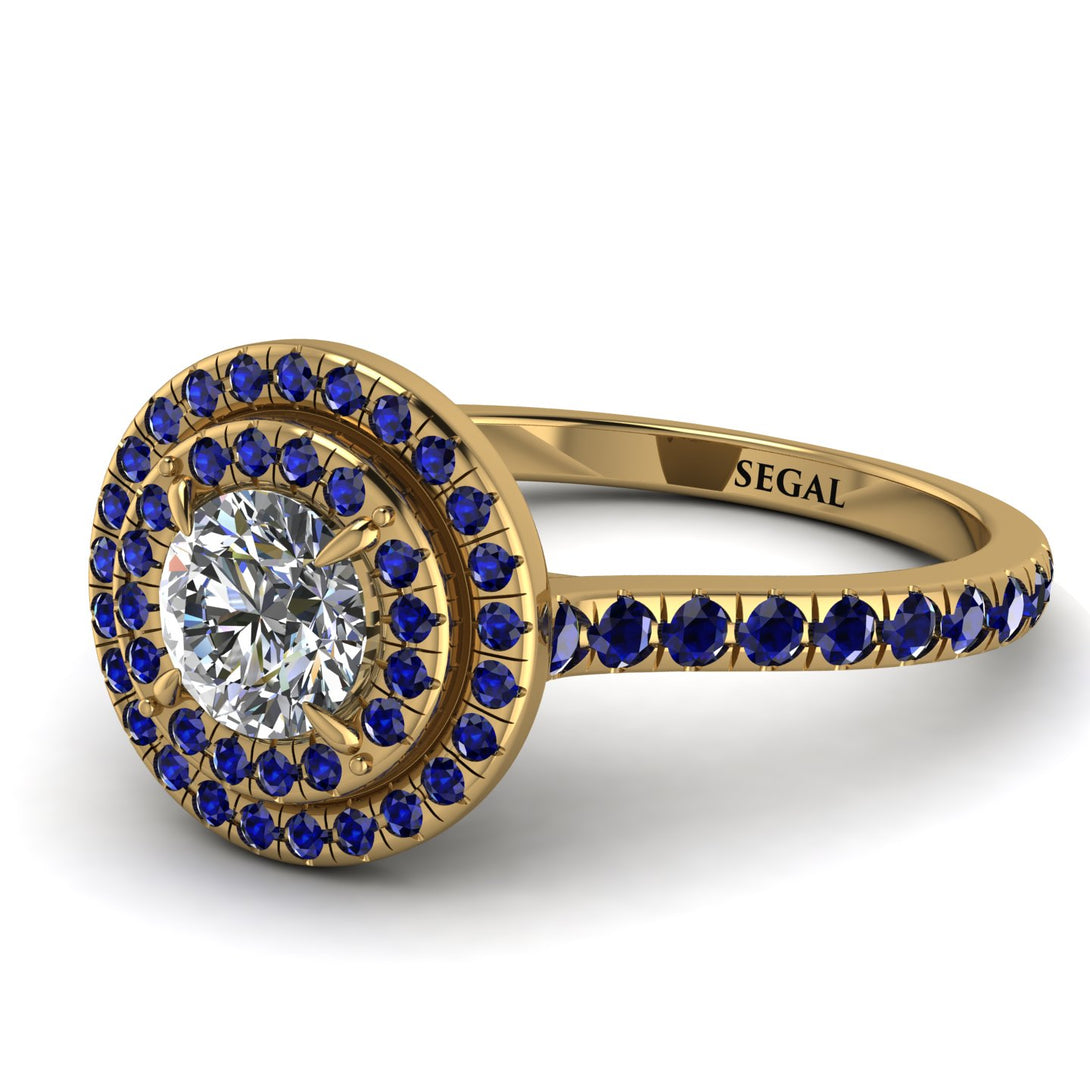 Double Halo Diamond Ring - Zoey No. 64