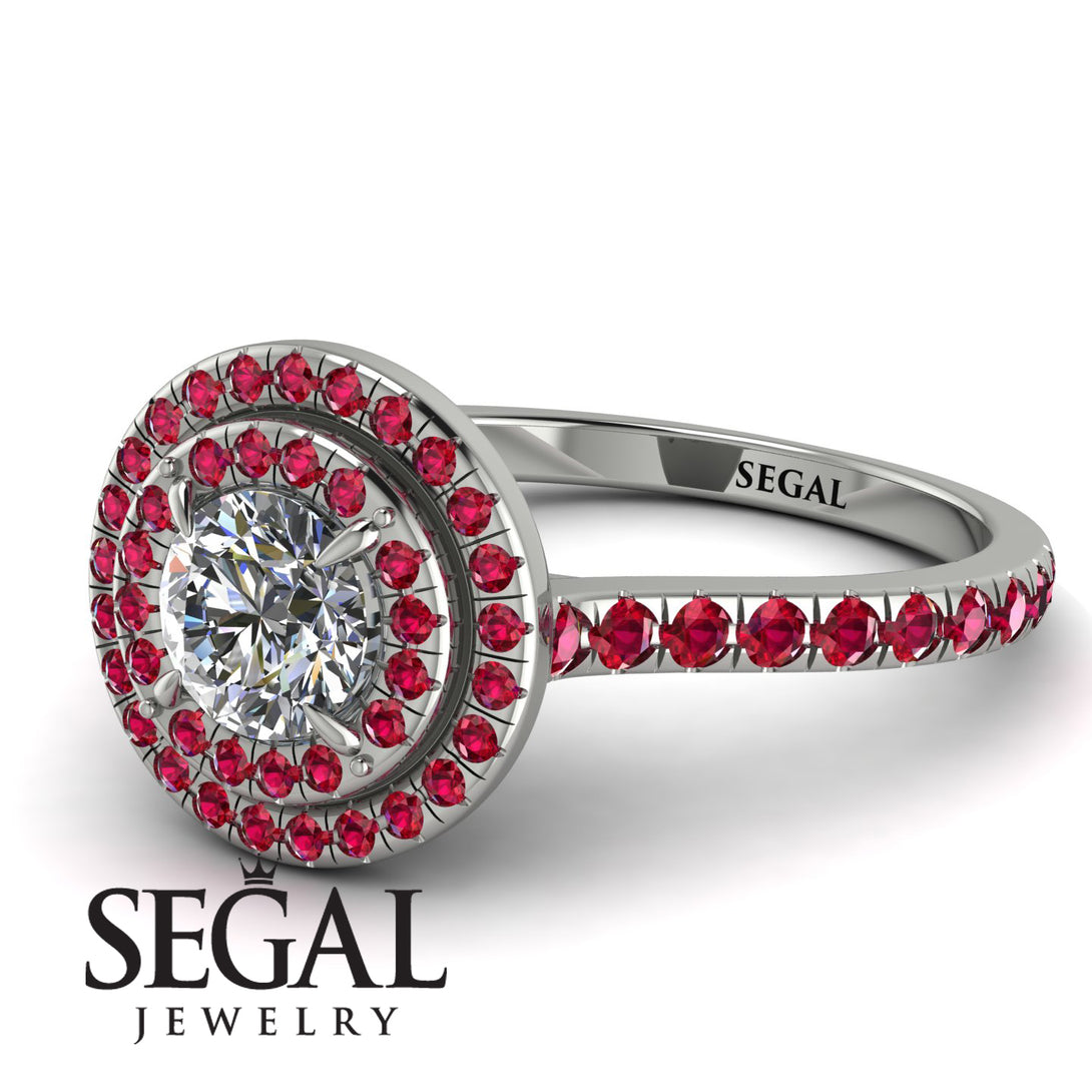 Double Halo Diamond Ring - Zoey No. 51