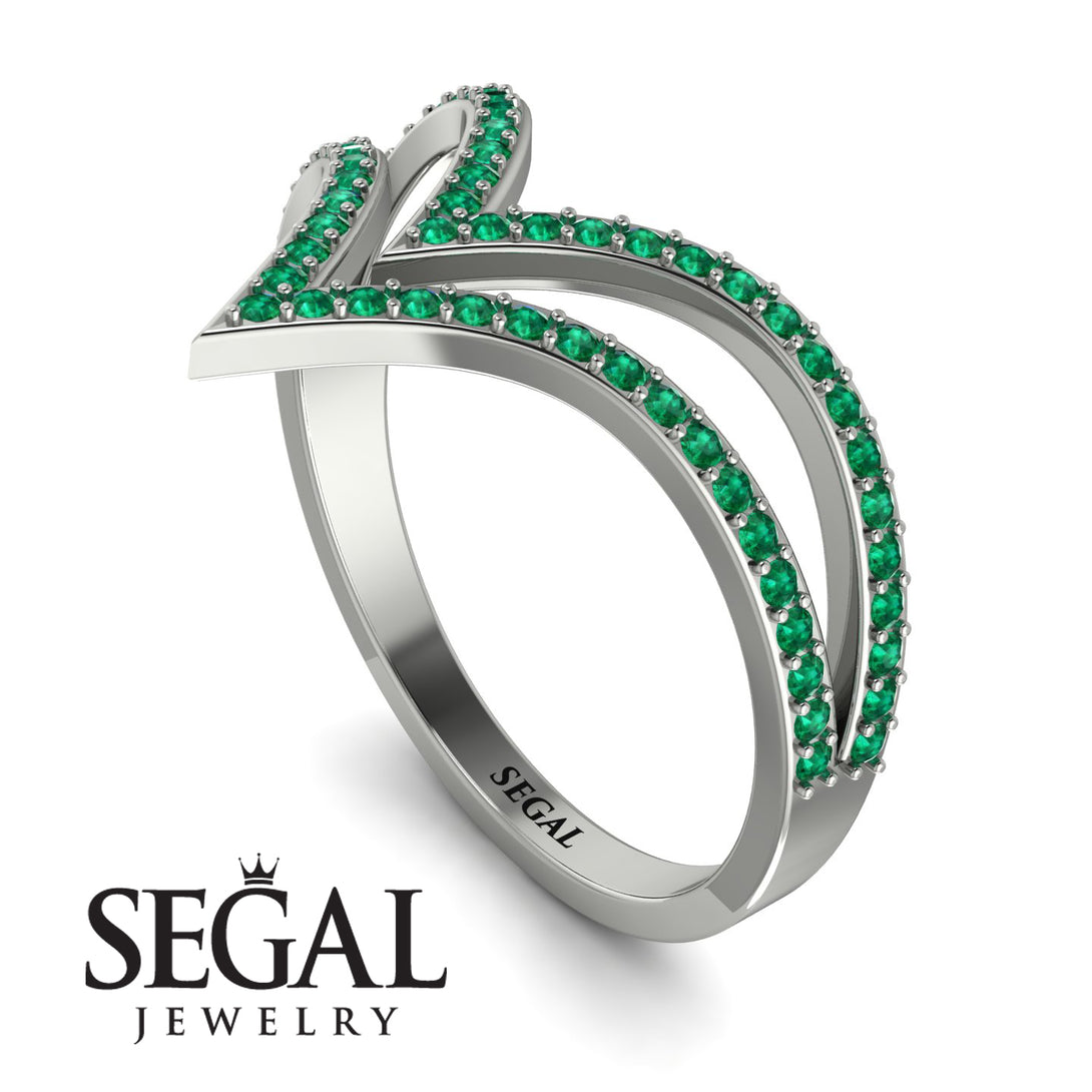 Double V Emerald Ring - Lyla No. 6