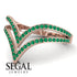 Double V Emerald Ring - Lyla No. 5