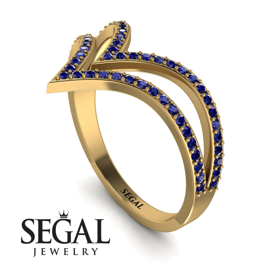Double V Sapphire Ring - Lyla No. 13