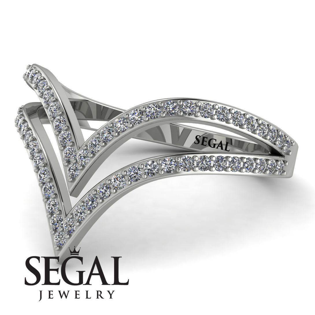 Double V Diamond Ring - Lyla No. 3