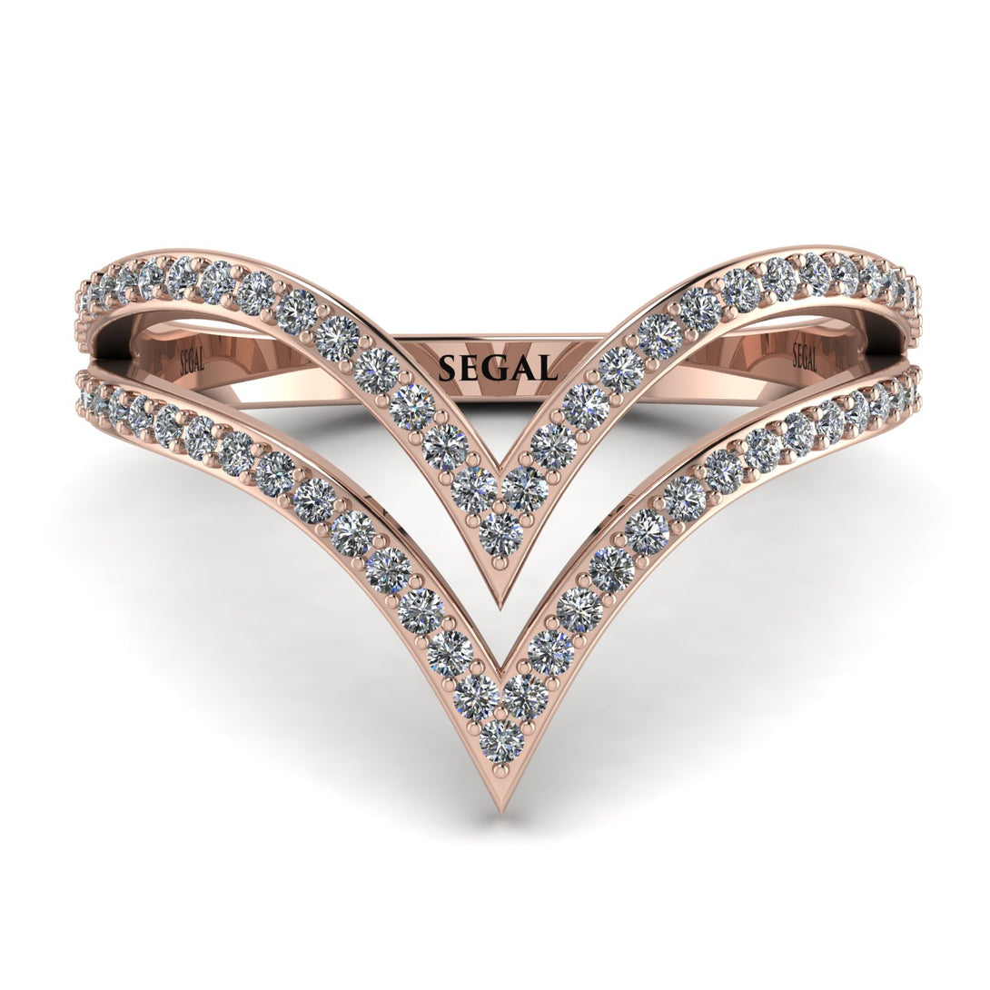 Double V Diamond Ring - Lyla No. 2