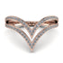 Double V Diamond Ring - Lyla No. 2