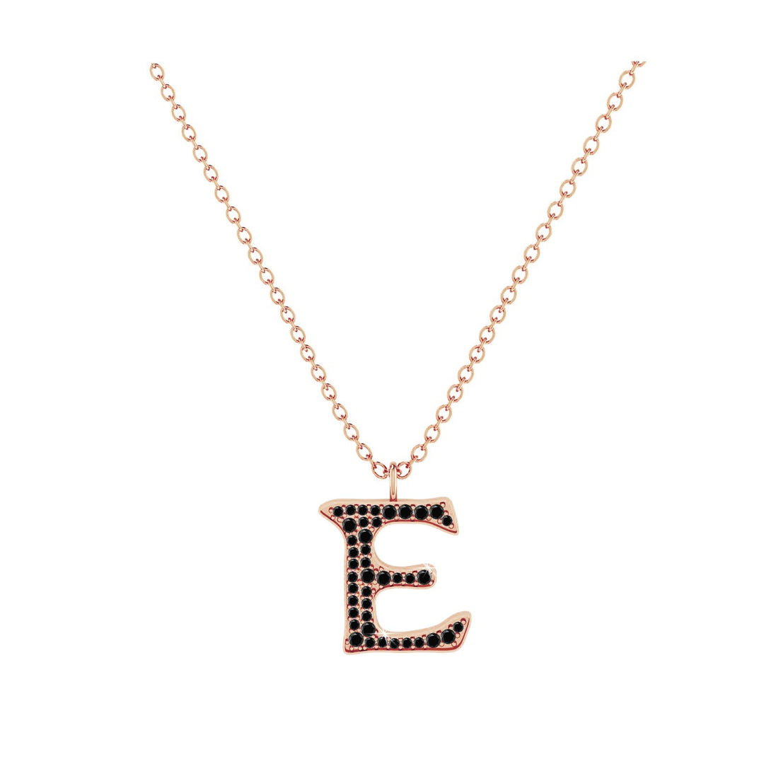 E - Letter Name Necklace Initial Necklace