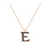 E - Letter Name Necklace Initial Necklace