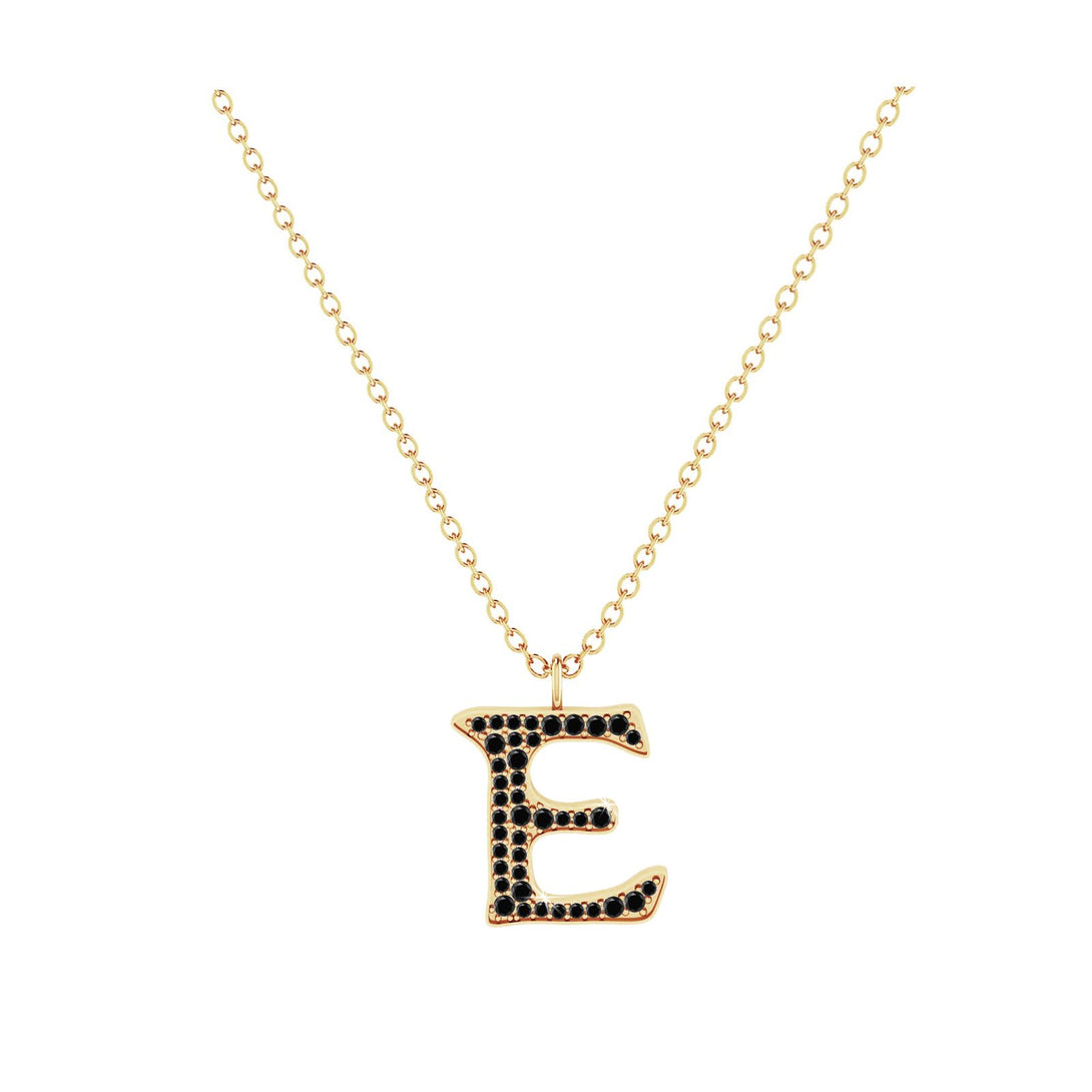 E - Letter Name Necklace Initial Necklace
