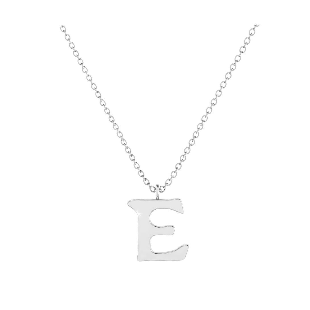 E - Letter Name Necklace Initial Necklace