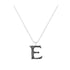 E - Letter Name Necklace Initial Necklace
