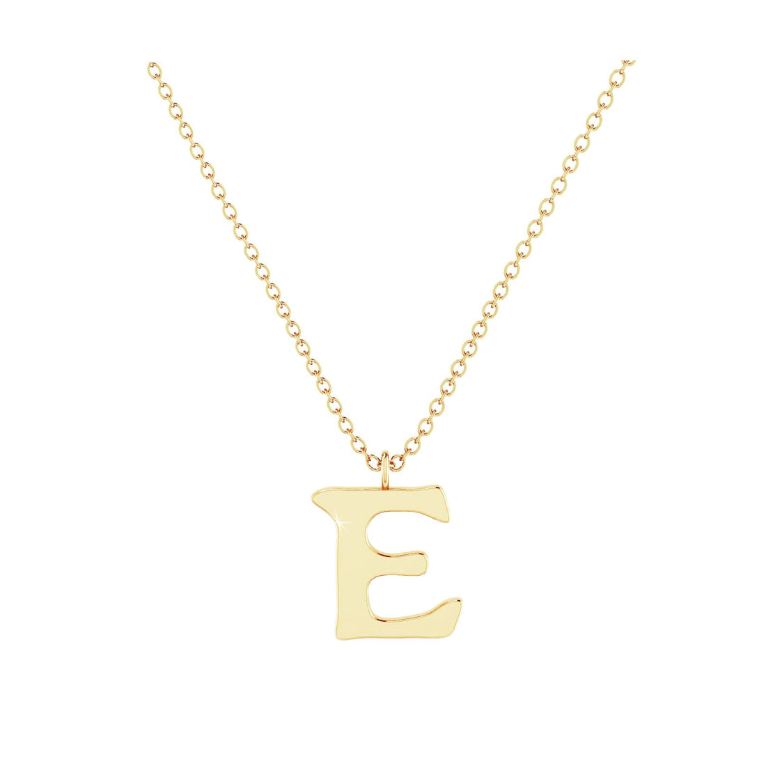 E - Letter Name Necklace Initial Necklace