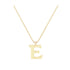 E - Letter Name Necklace Initial Necklace