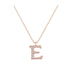E - Letter Name Necklace Initial Necklace