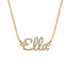 Diamond Gold Name Necklace - Ella image 1