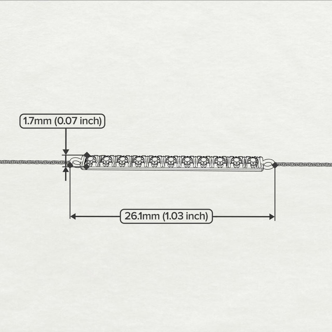Short Line Diamond Necklace - Elsie No. 2