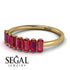 Emerald Cut Ruby Band - Esther No. 10