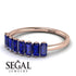 Emerald Cut Sapphire Band - Esther No. 14
