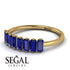 Emerald Cut Sapphire Band - Esther No. 13