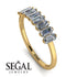 Emerald Cut Diamond Band - Esther No. 1