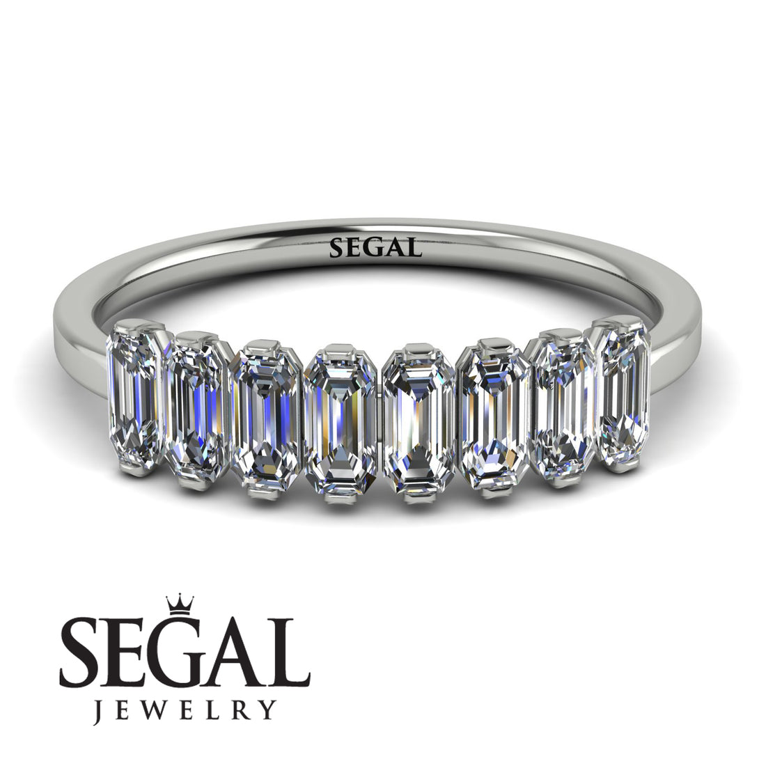Emerald Cut Diamond Band - Esther No. 3
