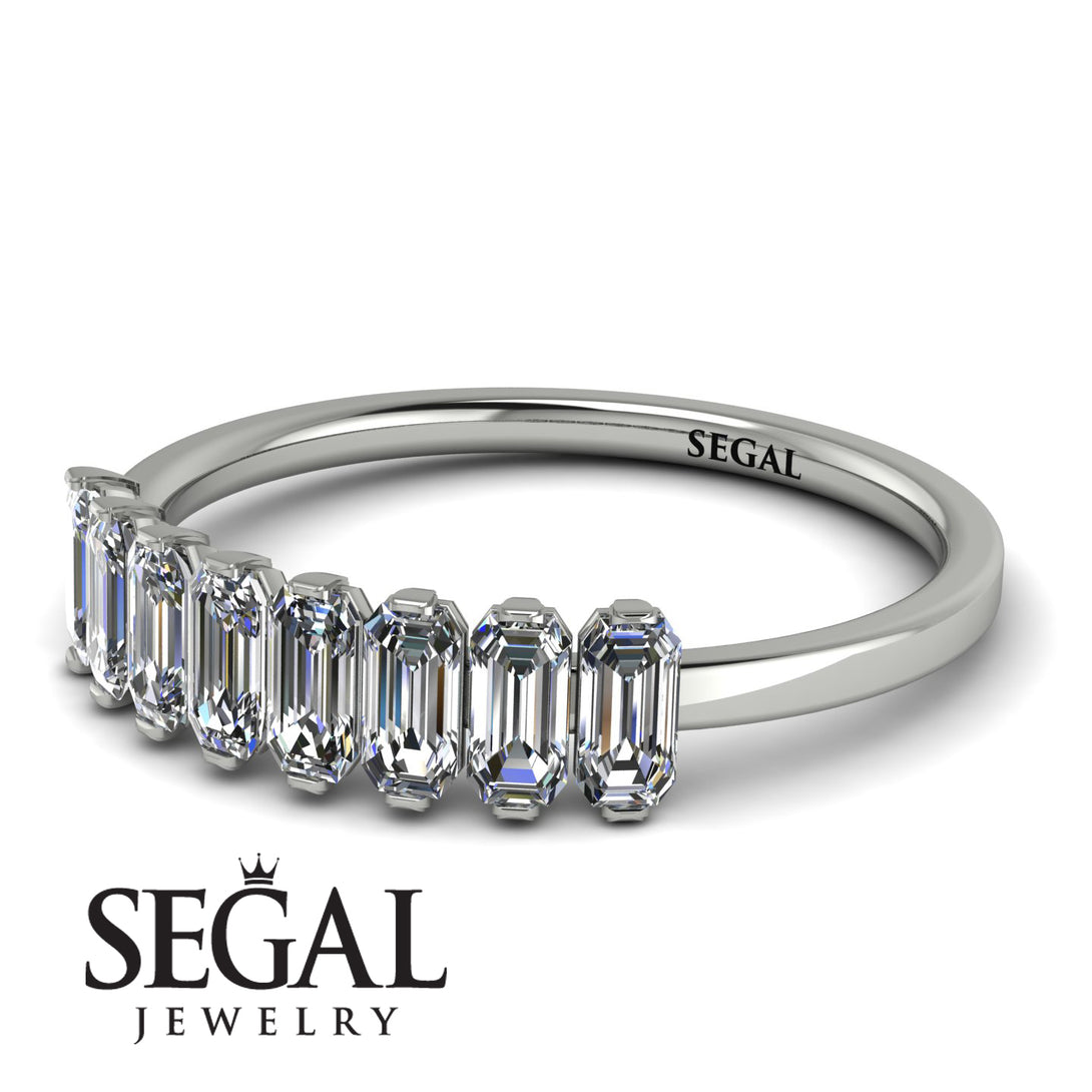 Emerald Cut Diamond Band - Esther No. 3