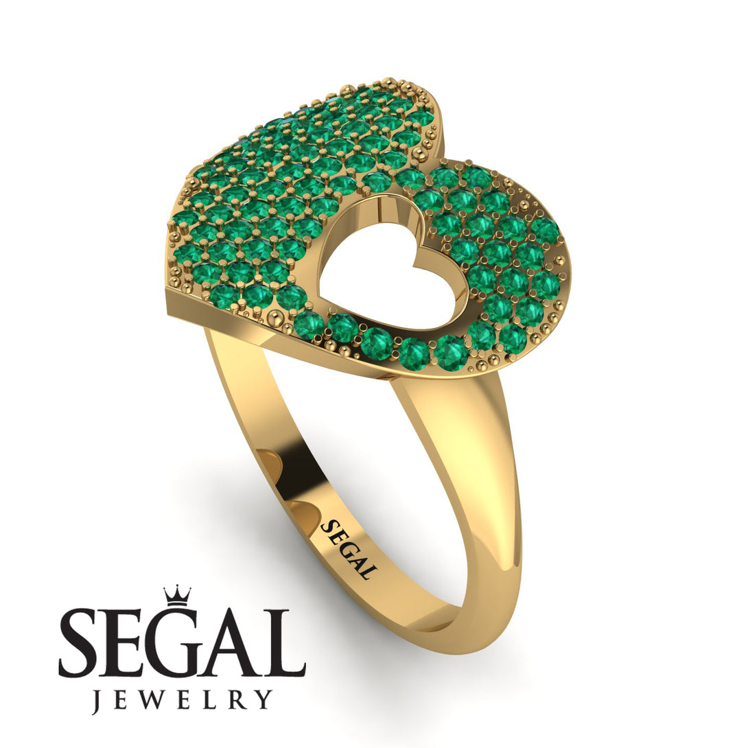 Emerald Heart With Missing Piece - Camille No. 4