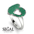 Emerald Heart With Missing Piece - Camille No. 6 image 2
