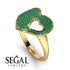 Emerald Heart With Missing Piece - Camille No. 4