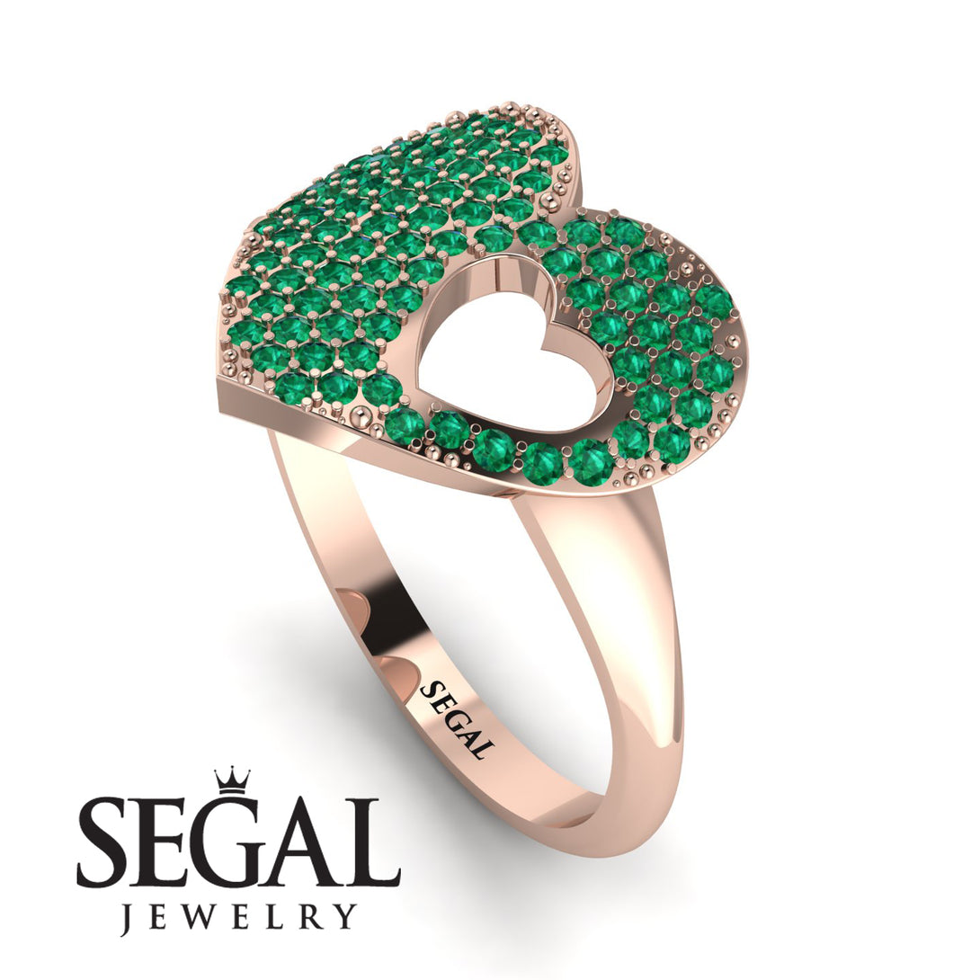 Emerald Heart With Missing Piece - Camille No. 5