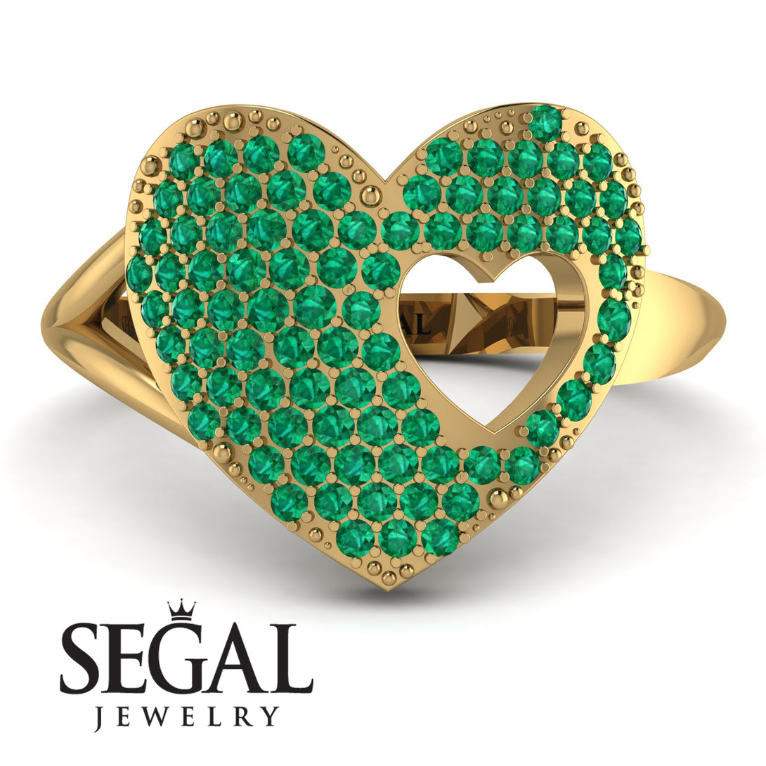 Emerald Heart With Missing Piece - Camille No. 4