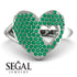 Emerald Heart With Missing Piece - Camille No. 6
