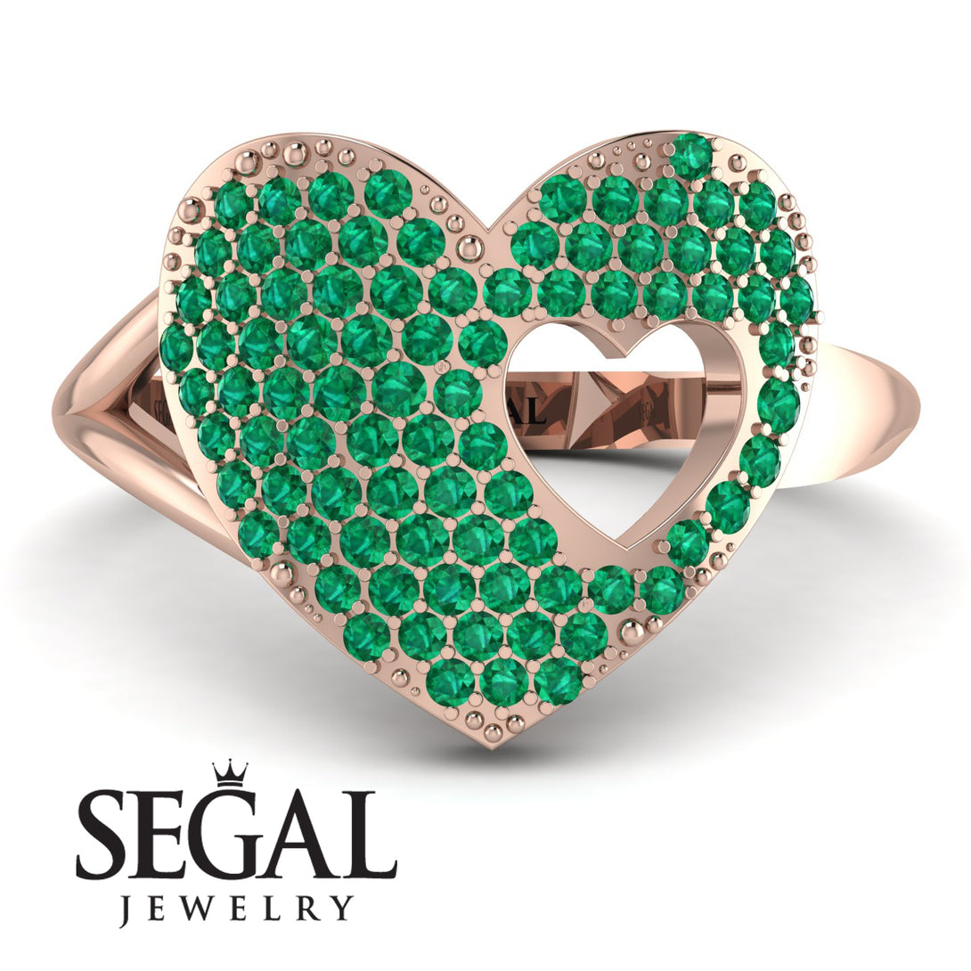 Emerald Heart With Missing Piece - Camille No. 5