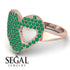 Emerald Heart With Missing Piece - Camille No. 5