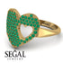 Emerald Heart With Missing Piece - Camille No. 4 image 6