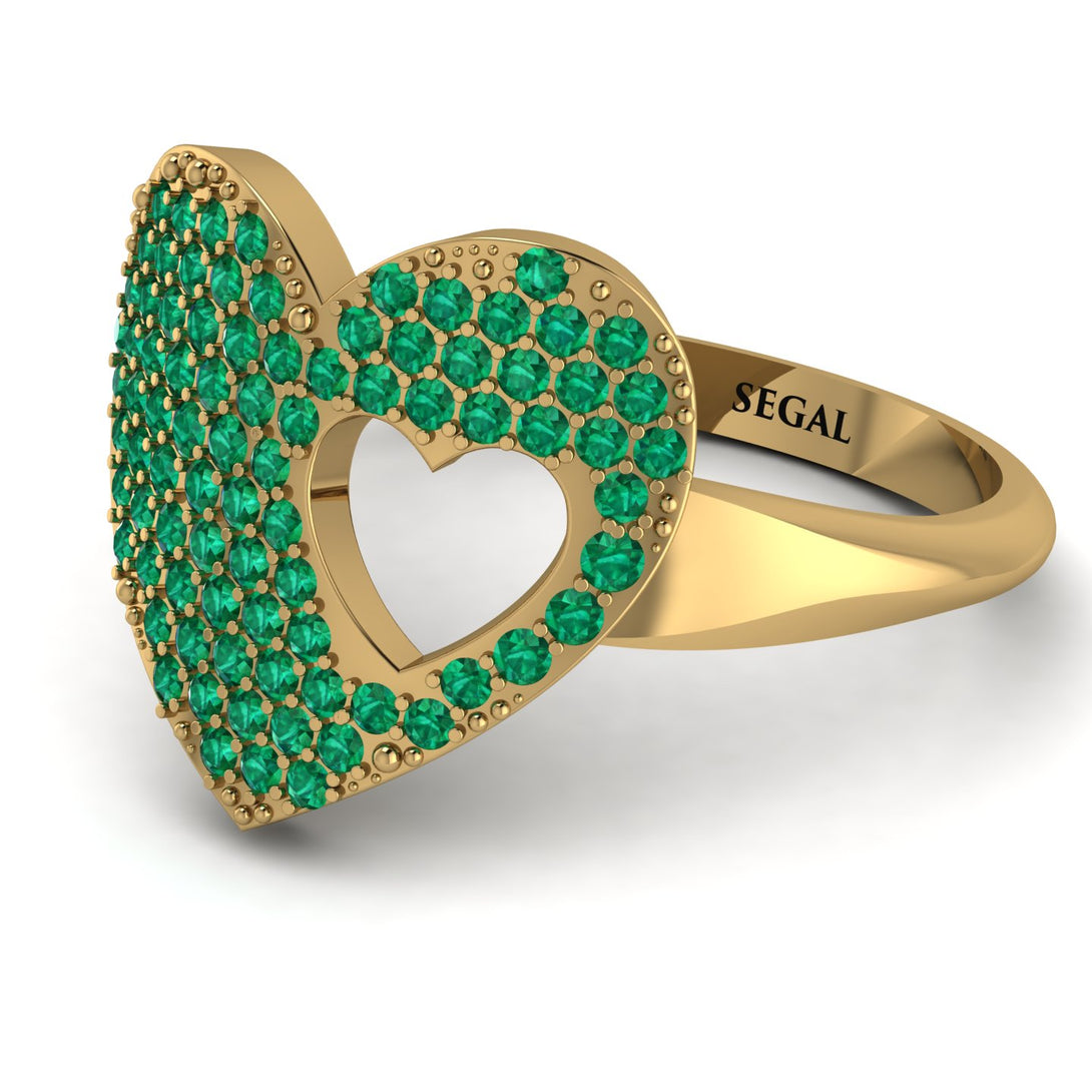 Emerald Heart With Missing Piece - Camille No. 4