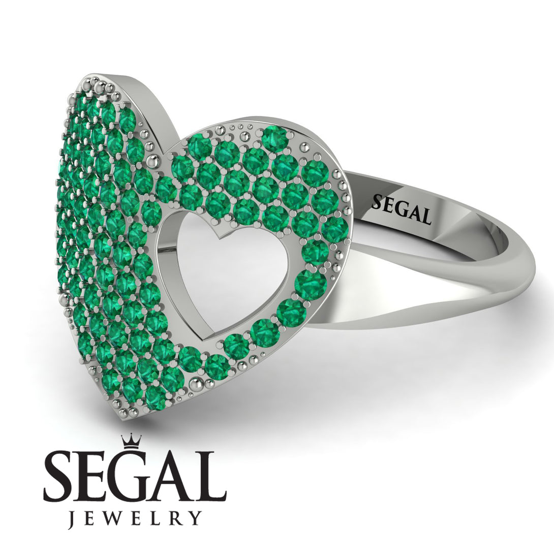 Emerald Heart With Missing Piece - Camille No. 6
