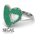 Emerald Heart With Missing Piece - Camille No. 6 image 6